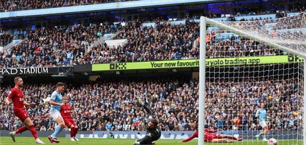 فيديو | جوليان ألفاريز يسجل هدف تعادل مانشستر سيتي أمام ليفربول