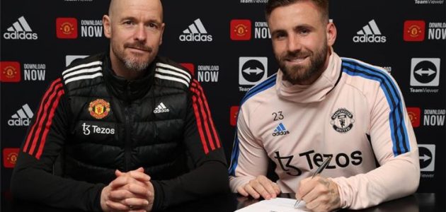 رسميًا.. مانشستر يونايتد يُعلن تمديد عقد لوك شاو حتى 2027